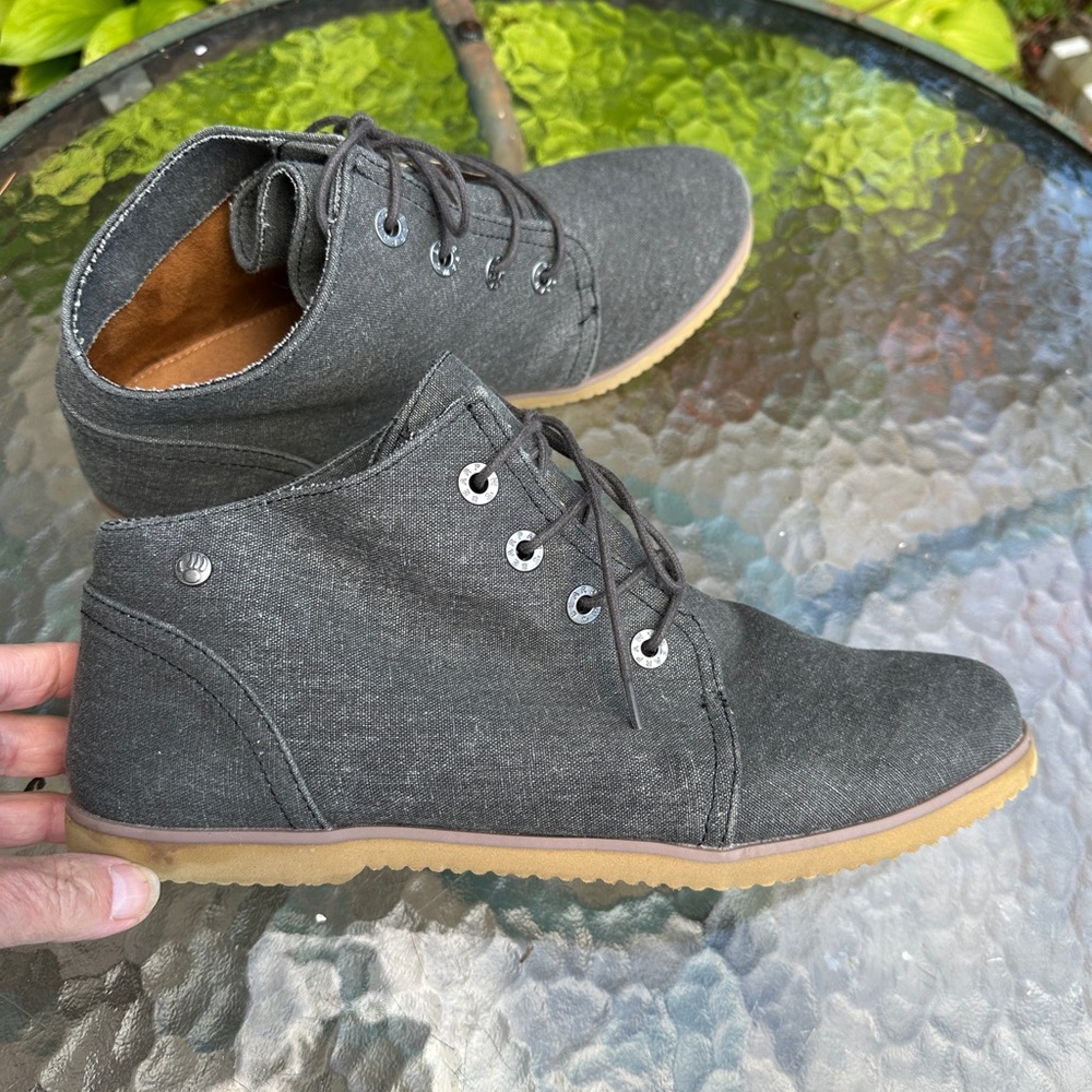 BearPaw Charcoal Lace-Up Boots